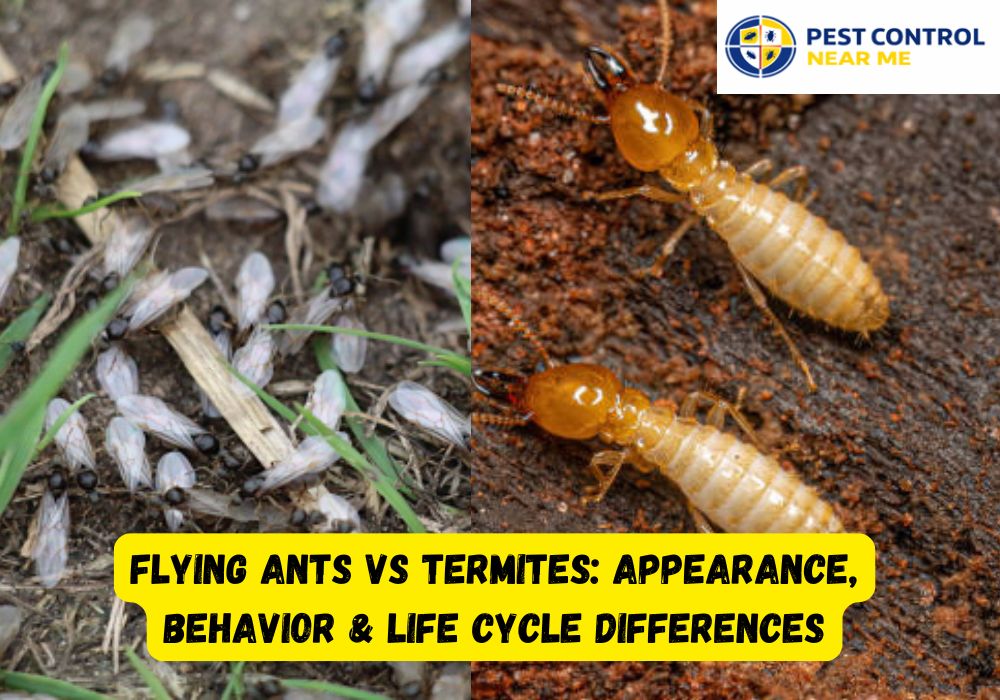 Flying Ants vs Termites Appearance, Behavior & Life Cycle Differences - Pest Control Near Me Grand Prairie, TX