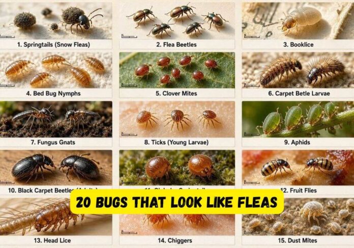15 Tiny Bugs That Look Like Fleas (How To Tell the Difference in 2026)