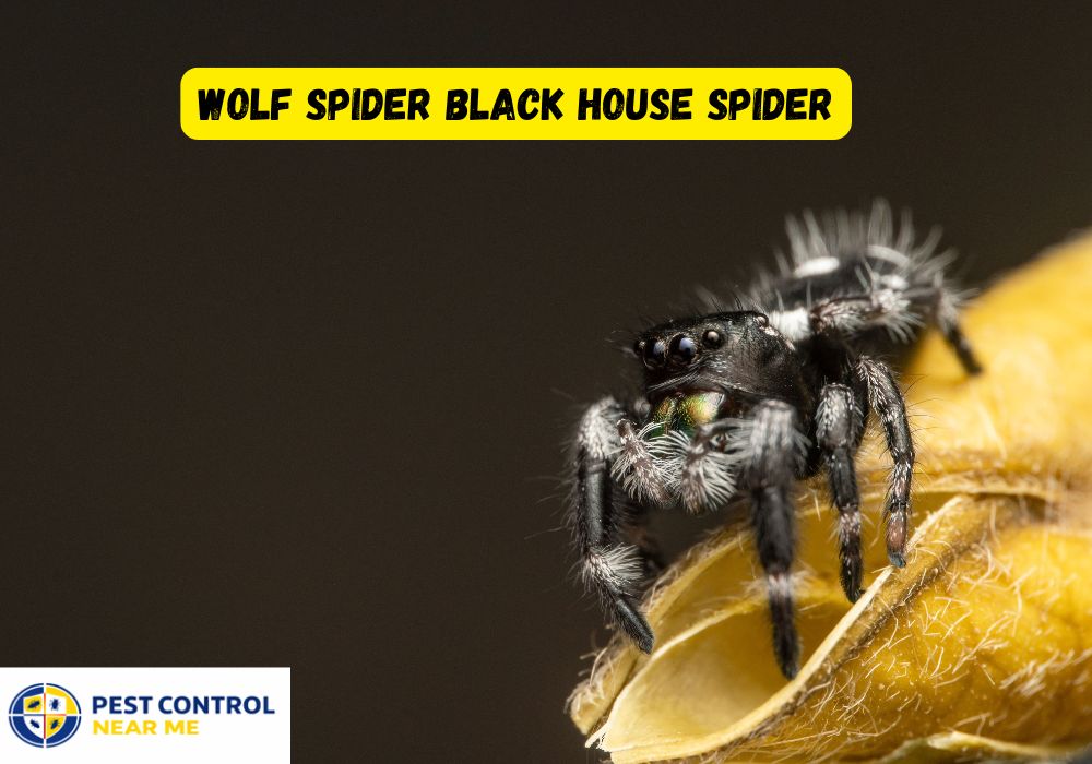 Wolf Spider Black House Spider - Pest Control Near Me